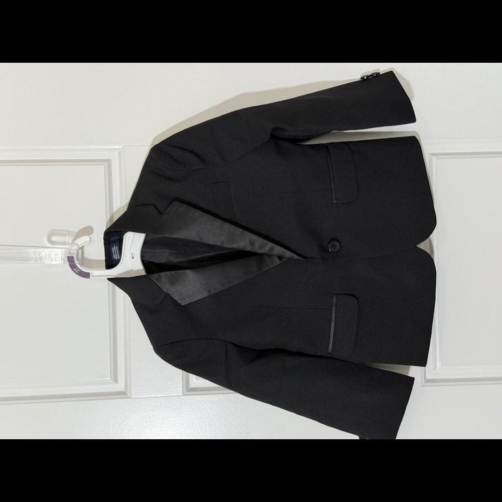 NAUTICA Boys Suits 2 Piece Set of Jacket Pants for Kids Size 4T Black Tuxedo